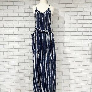 Anthropologie “The Mason” Tie-Front Jumpsuit • Size Medium •‎ Belted Waist